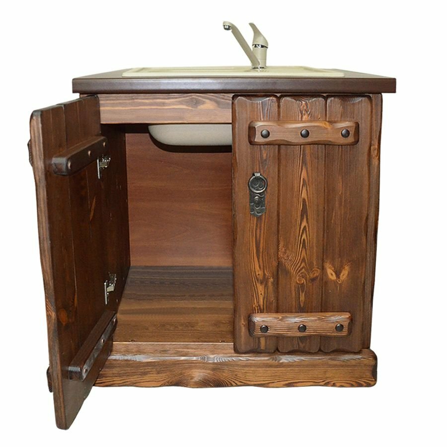 Ящик для кухни напольный под мойку (2 двери) "Барон" 70*59*Н82 ммк-древ старый орех