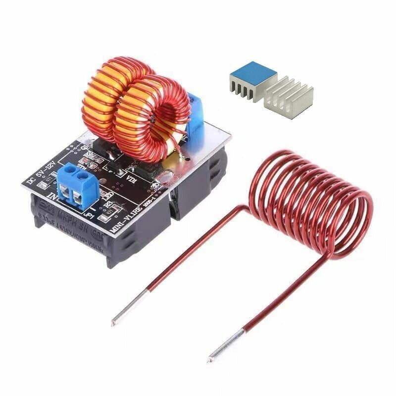 фото Индукционный нагреватель мини версия ZVS до 12 вт. 5 - 12 вольт + два радиатора