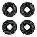 Колеса для круизера BroStuff black, размер 60x45 мм, жесткость 78...