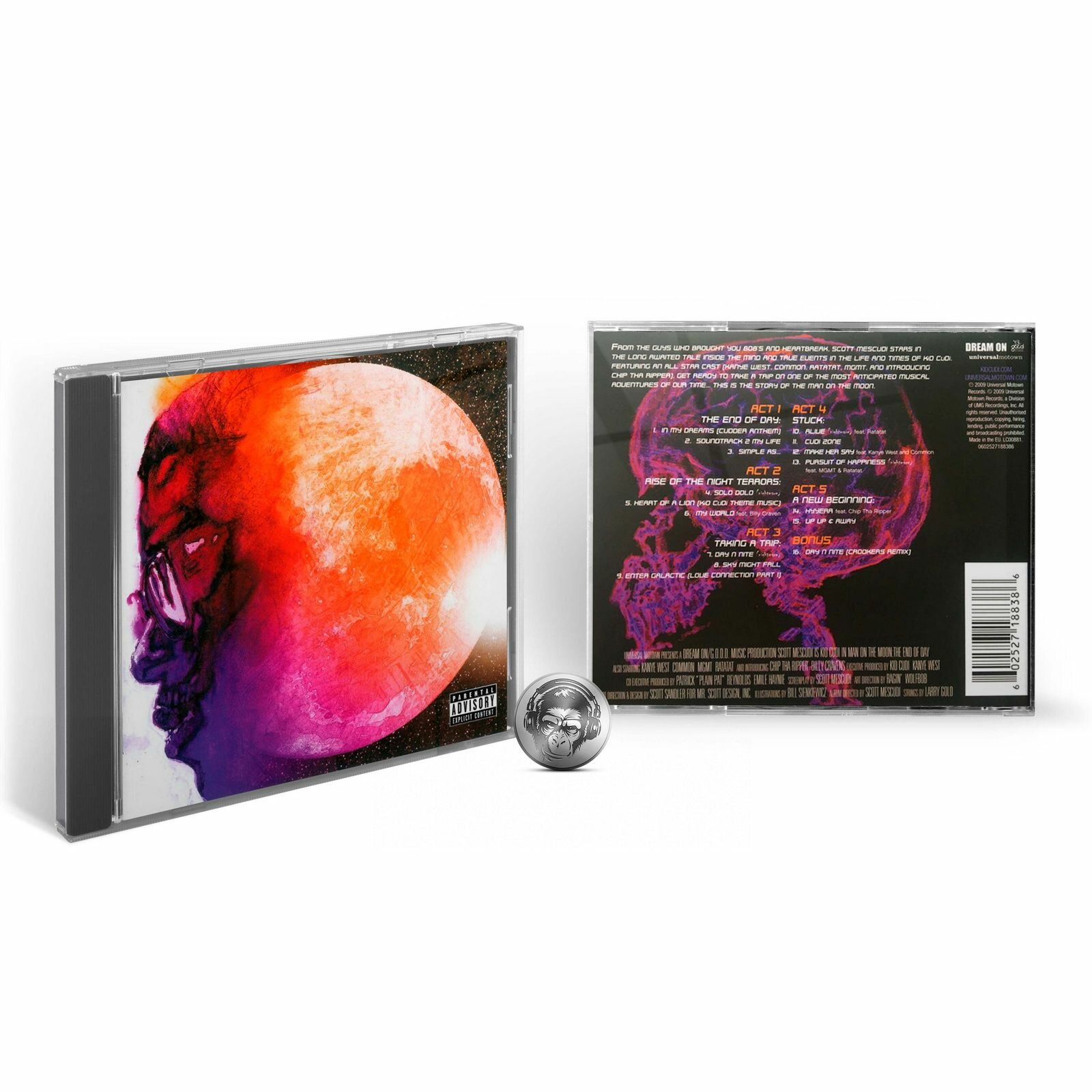 Kid Cudi - Man On The Moon: End Of Day (1CD) 2009 Motown, Jewel Аудио диск