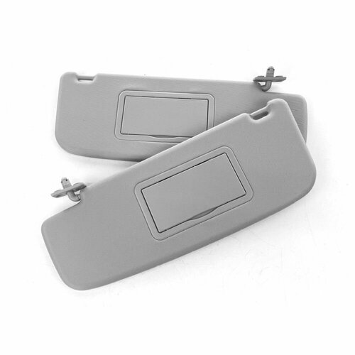 Солнцезащитные козырьки ВАЗ 1117 1118 1119 LADA Kalina, LADA Granta, Datsun с 2 зеркалами, цвет серый