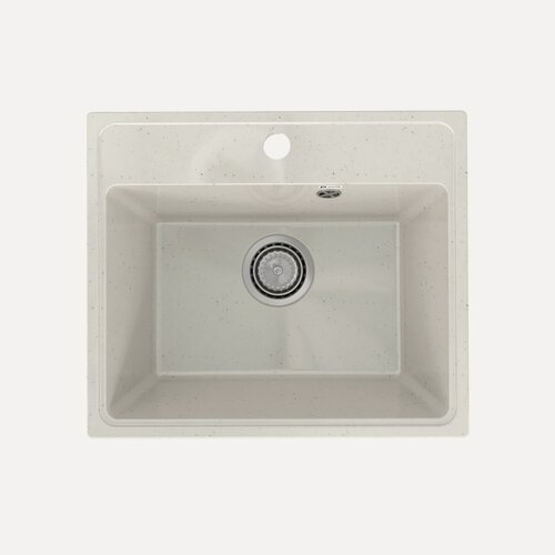 Изображение товара Кухонная мойка Practik PR-M-490-001 (без сифона), белый камень