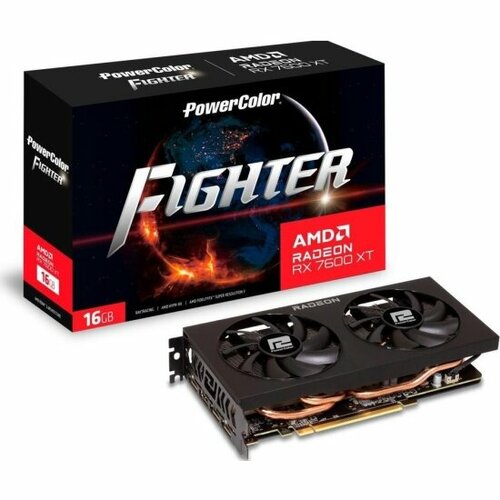 Видеокарта Powercolor Radeon RX 7600 XT FIGHTER 16G 4457500₽