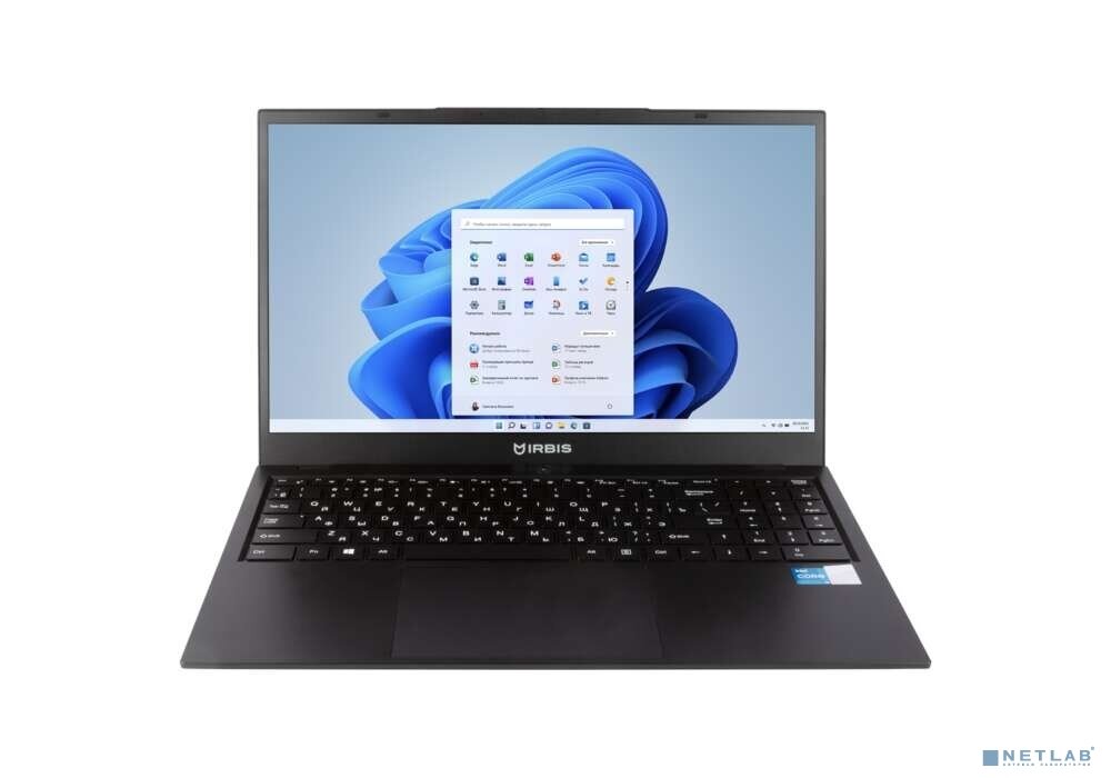 Irbis Ноутбук IRBIS 15N 15NBP3504 Black 15.6"FHD i3-1215U,8GB/256GB SSD/DOS Metal Case,3y warranty