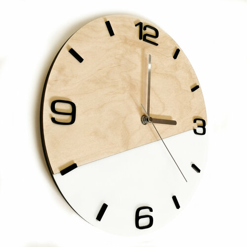 Часы настенные интерьерные 30 см с бесшумным механизмом 1900₽