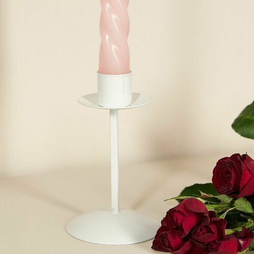 Подсвечник Classico 74х12х74 см цв белый металл 699₽