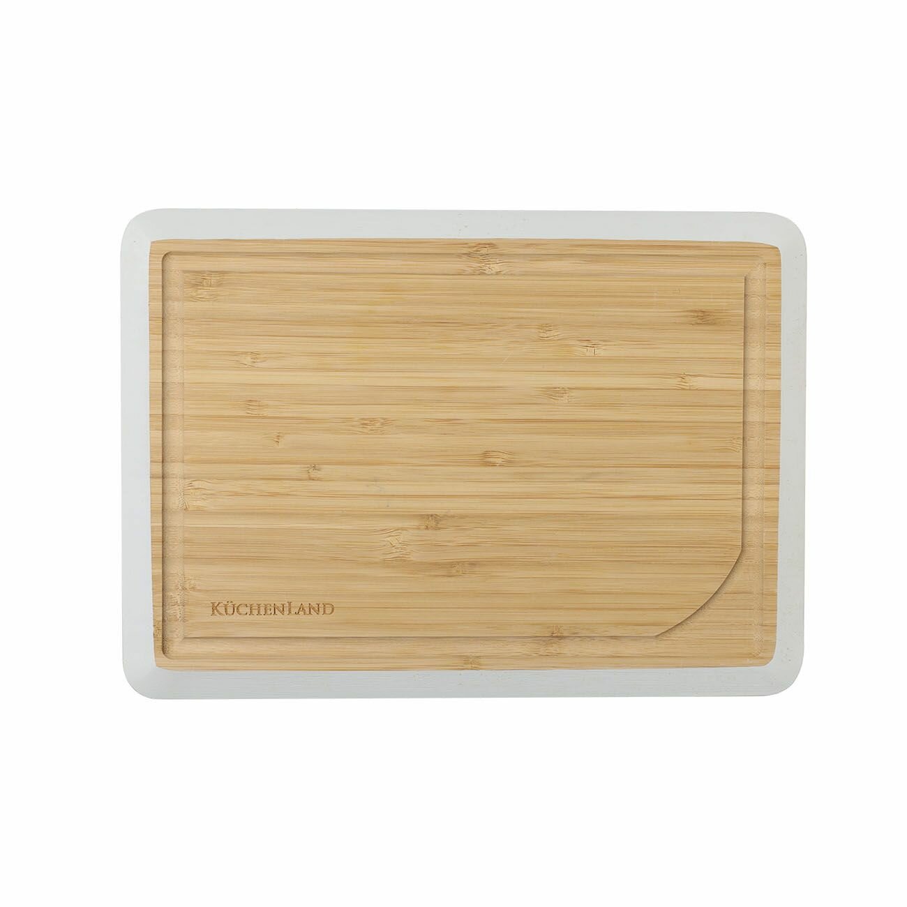 Доска разделочная Kuchenland 28х20 см бамбук молочная Bamboo