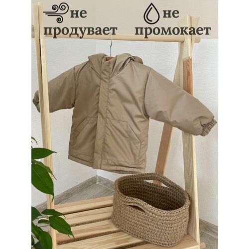 фото Куртка ekbbaby, размер 80, бежевый