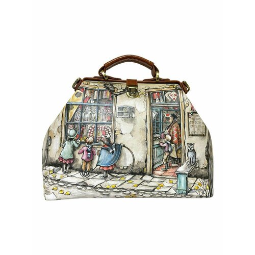 Сумка саквояж Pelle Volare, оранжевый