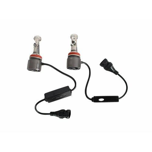 Лампа LHD H11 12-24V 180W диодная с линзой комплект 2 штуки