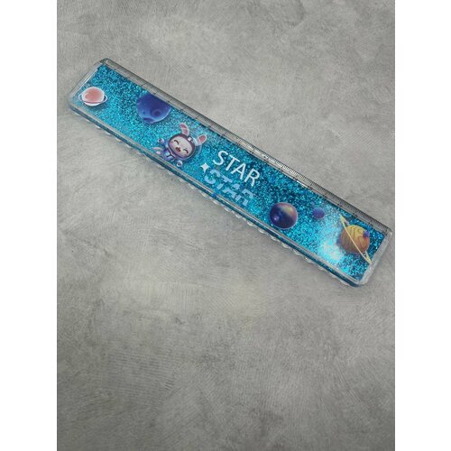 Линейка с блестками 