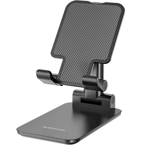 Держатель настольный Borofone BH42 Lite Black для смартфона до 10 дюймов складной и регулируемый - черный