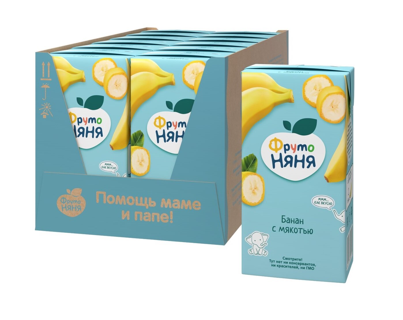 Нектар из бананов с мякотью "ФрутоНяня" 0,5 мл 12 шт