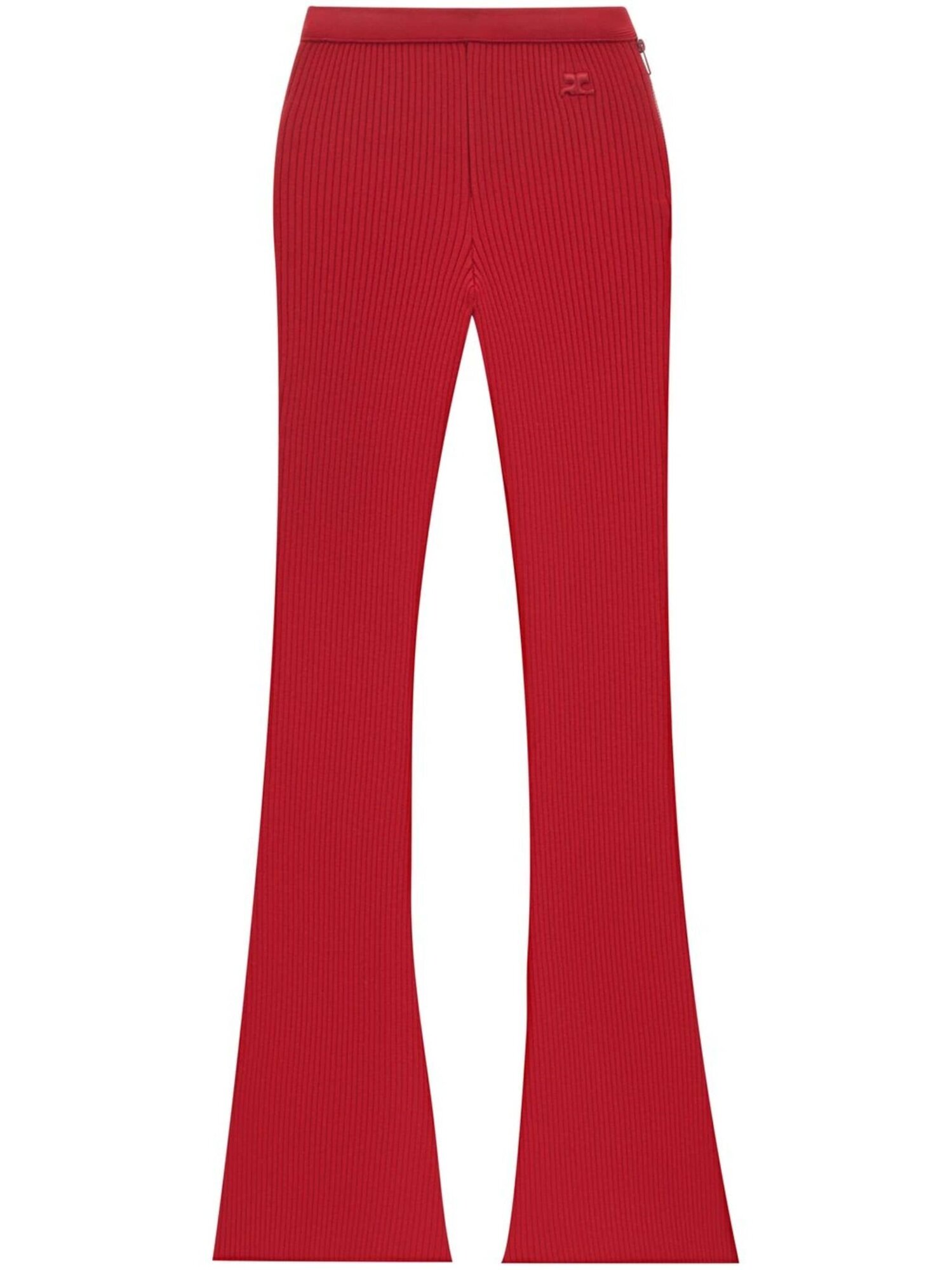 Брюки клеш courreges Reediton, размер XL, красный