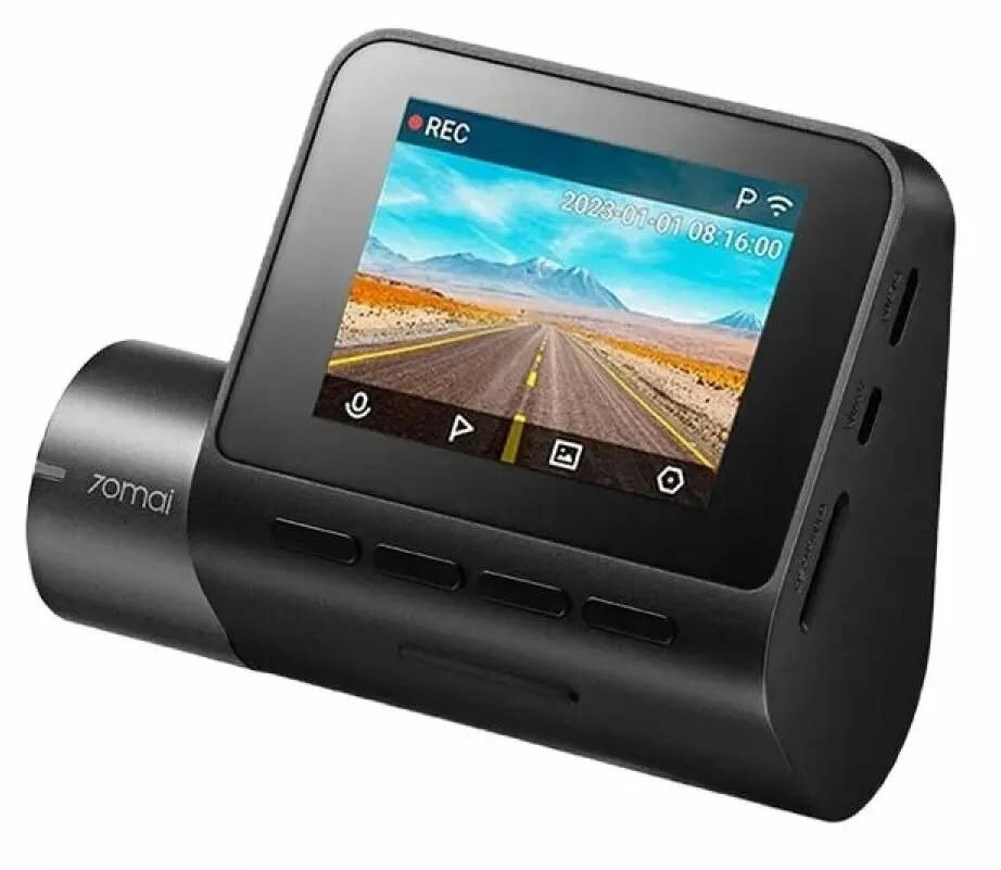 Автомобильные Видеорегистраторы Xiaomi Видеорегистратор 70Mai Dash Cam A200, запись FullHD, Wi-Fi, цвет черный