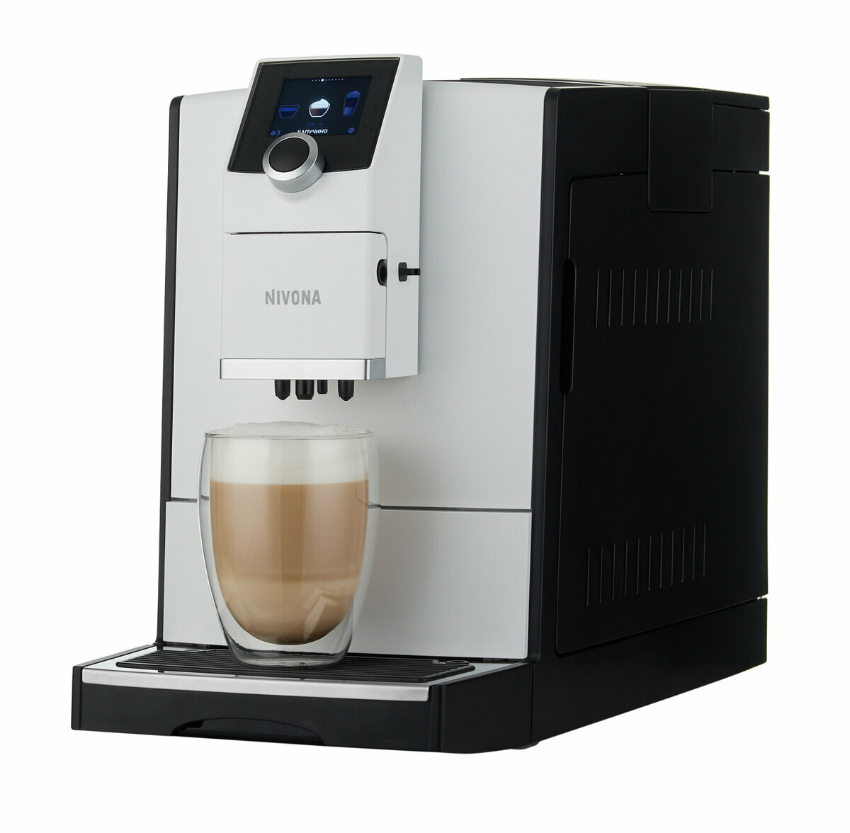 Кофемашина Nivona CafeRomatica NICR 796, автоматическая, OneTouch, белая/черная, 15 бар — фото 1