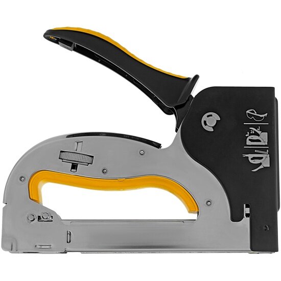 Степлеры Xiaomi Denzel Степлер металл, скобы в комплекте, плавная регулировка удара, 2К рукоятка, тип 53, 4-14 мм, , 40223