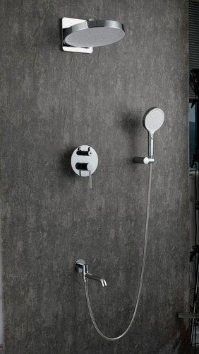 Изображение товара Душевая система GAPPО G7106, латунь, встраиваемая, рычажное управление, поворотный излив, хром