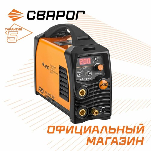 Сварочный аппарат инверторного типа Сварог PRO TIG 200 P DSP (W212), TIG, MMA, 6.5 кВт