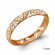 Кольцо обручальное Diamant online, красное золото, 585 проба, фиа...