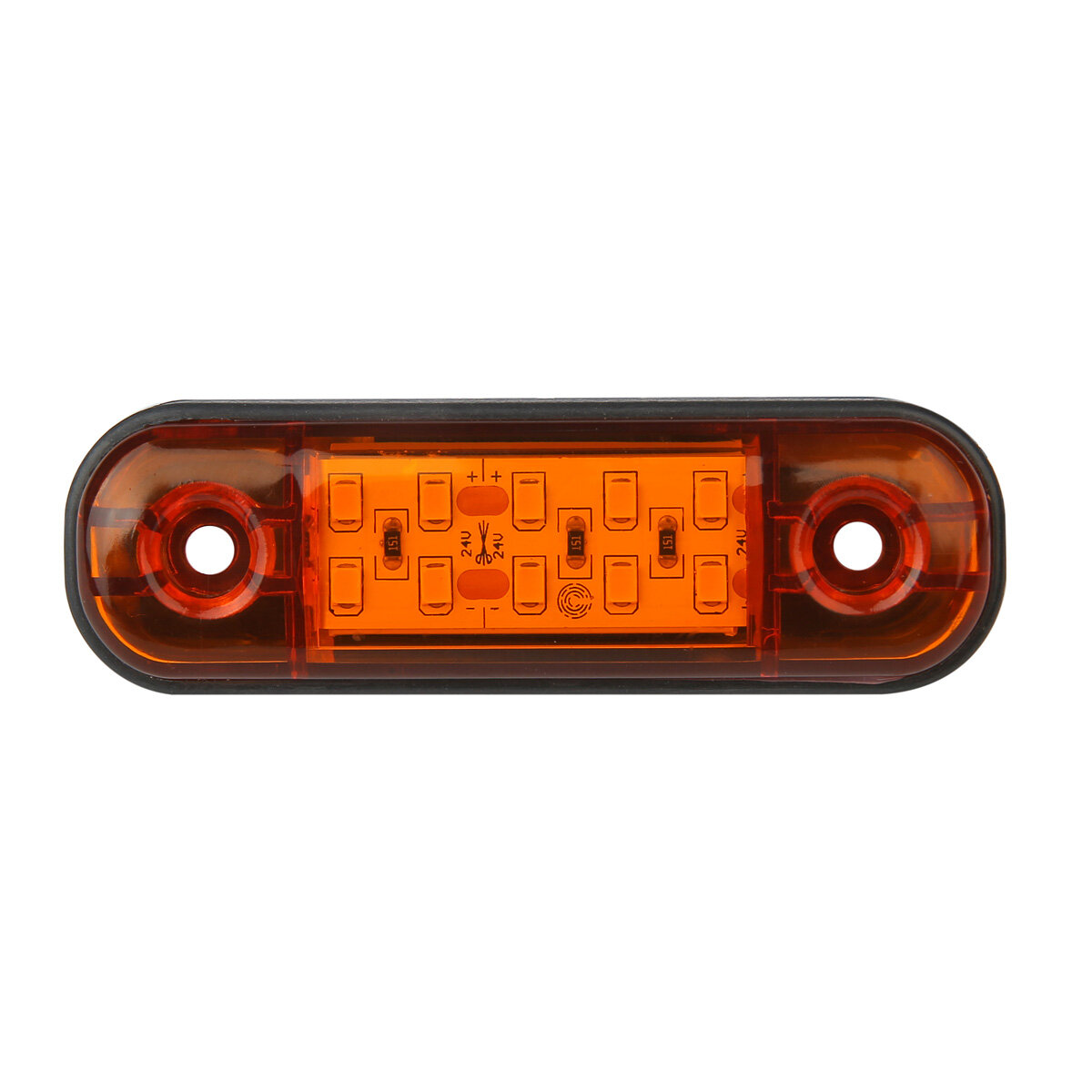 Габарит светодиодный автомобильный MINI 12 V питание Желтый 1 шт — фото 1