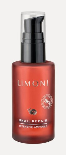 Изображение товара LIMONI Сыворотка для лица восстанавливающая с экстрактом секреции улитки Snail Repair Ampoule, 30 мл
