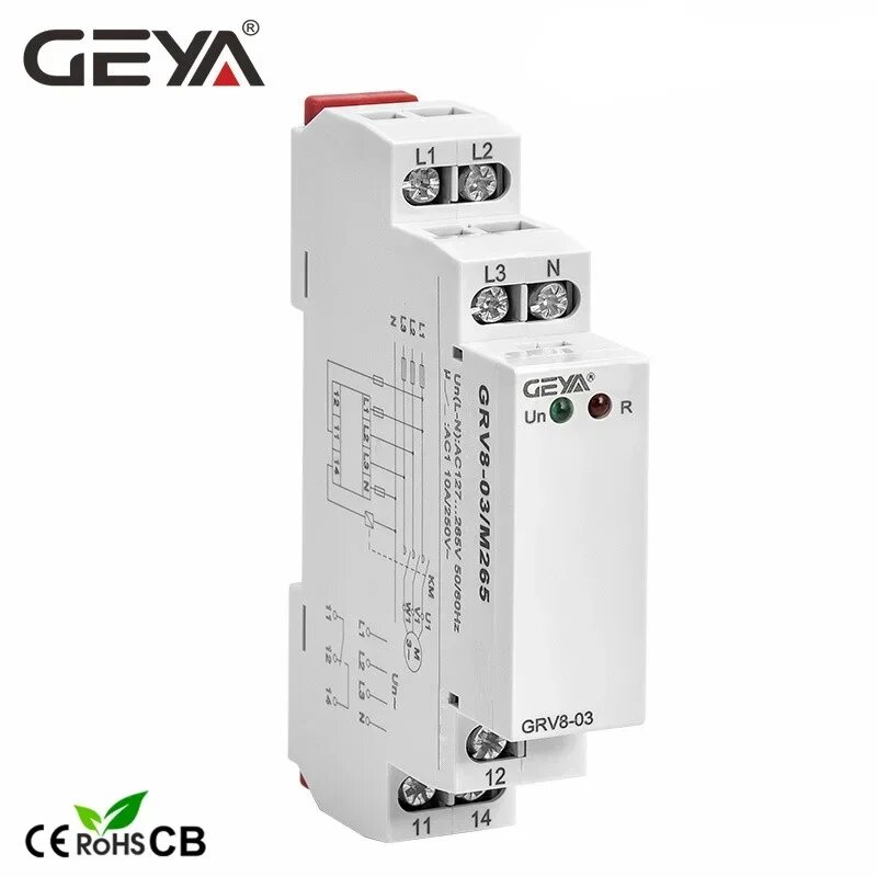 GEYA GRV8-03 Реле контроля напряжения, Китай, GRV8-03 M265
