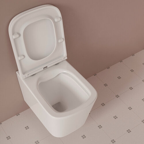 Изображение товара Унитаз подвесной безободковый IDDIS Билд (Bild) BILRNSEi25 белый глянцевый