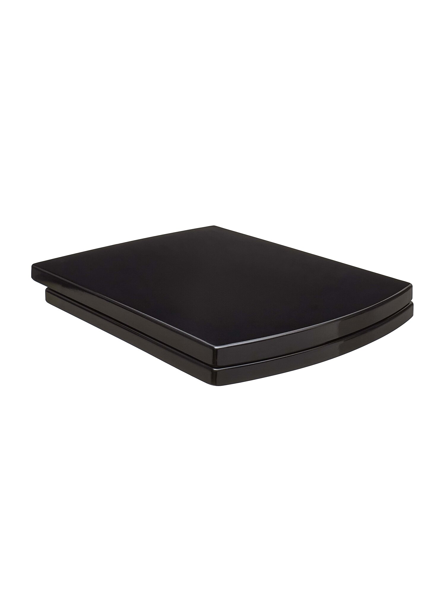 Крышка-сиденье для унитаза Arcus 050 Black c микролифтом (черная) 43*35