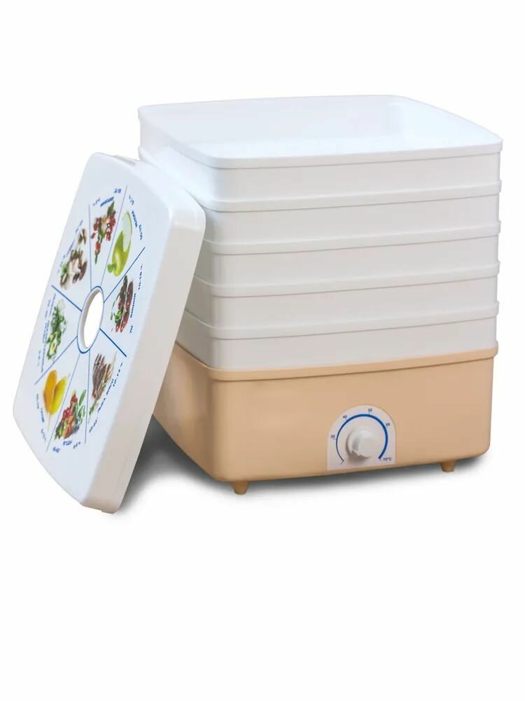 Сушилка/дегидратор для овощей и фруктов Люкс СШ-010-02 (квадратная) 5 поддонов Люкс СШ-023 5реш.