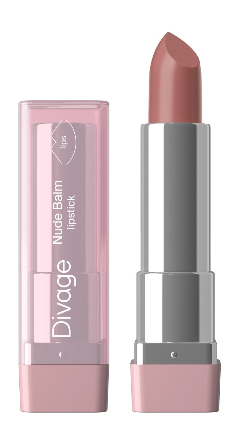 DIVAGE Помада-бальзам для губ Nude Balm Lipstick, 3,8 г, 04