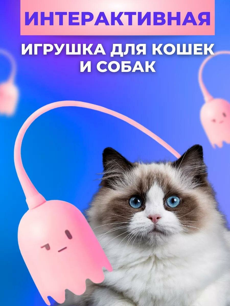 Интерактивная хвост игрушка-дразнилка для кошек и собак, игрушка для животных