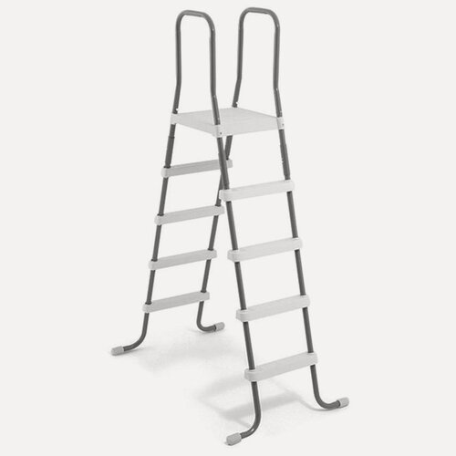 Изображение товара Лестница для бассейнов до 132 см, 4 ступеньки, с площадкой, 28067 INTEX