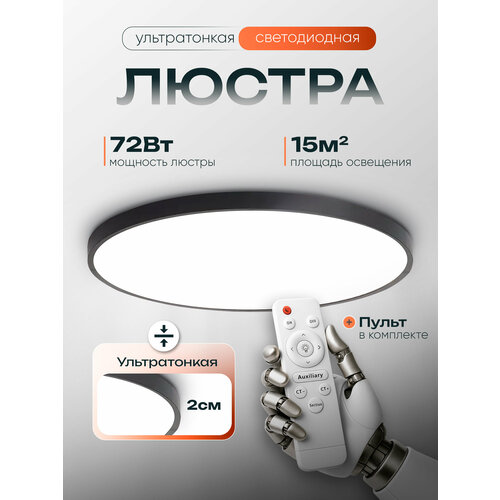 фото Wedo light люстра потолочная светодиодная с пультом для спальни, кухни, гостиной