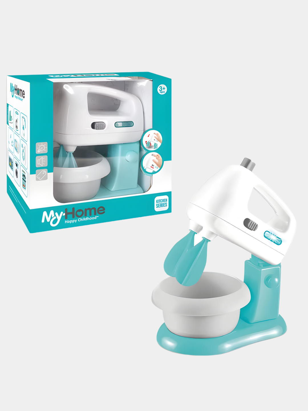 Игрушечная бытовая техника, утюг, стиральная машина, швейная машина, блендер, миксер — фото 1