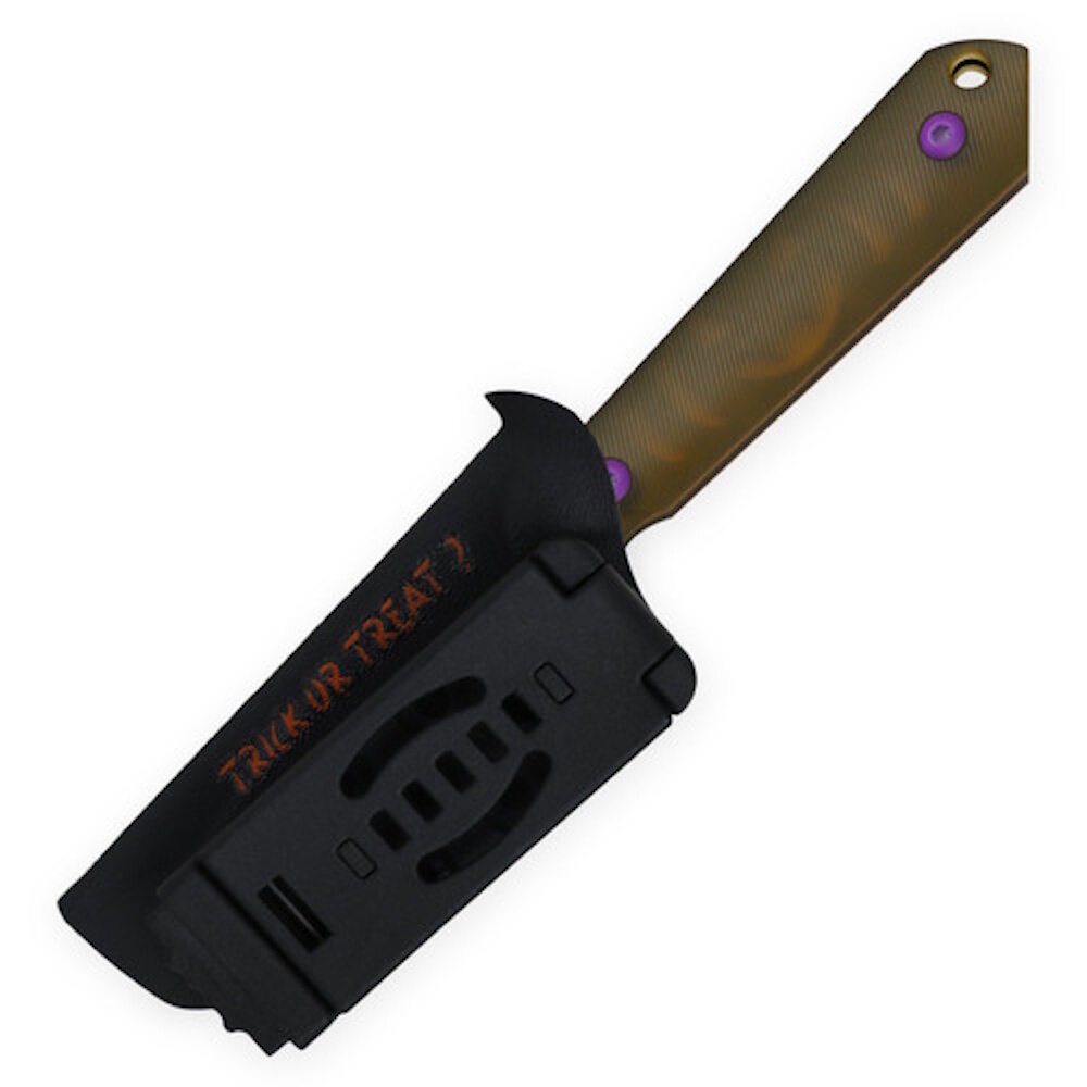 Шейный нож Kizer Halloween Mini Harpoon, сталь CPM-3V, рукоять Ultem — фото 1