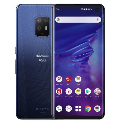 Смартфон Fujitsu Arrows 5G F-51A 8128 ГБ 1 nano SIM синийчерный 2200000₽