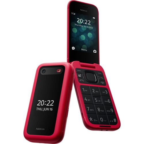 Телефон Nokia 2660, 2 SIM, красный