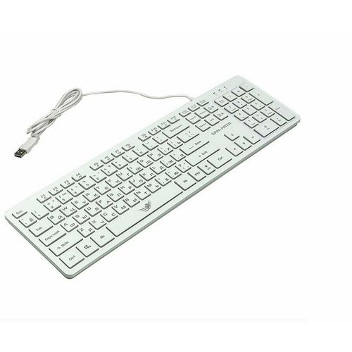 Игровой комплект DIALOG KMGK-1707U WHITE Gan-Kata - клавиатура + опт. мышь с RGB подсветкой