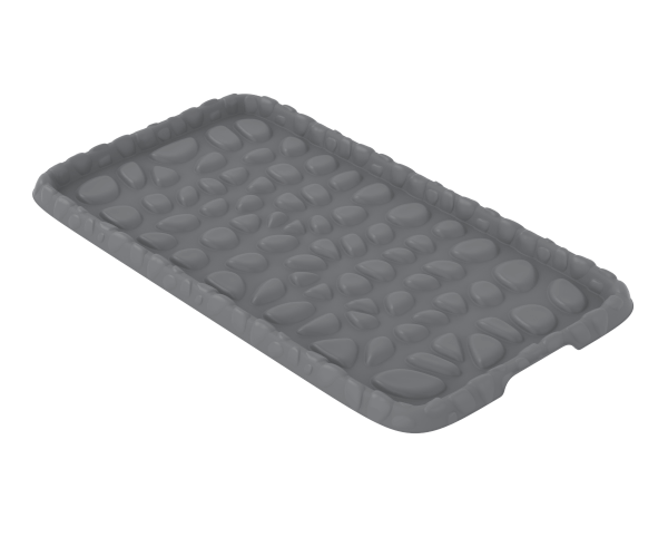 фото Лоток для обуви 707×388×25мм Камни альт-пласт