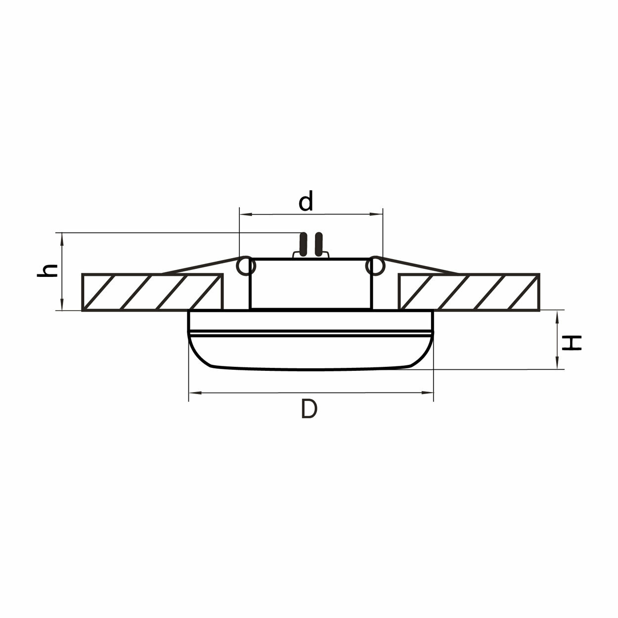 Встраиваемый светильник Lightstar Piano Mini 011274