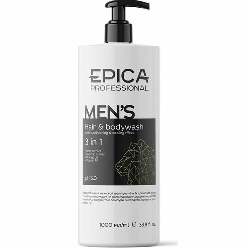 EPICA PROFESSIONAL MEN'S 3 in 1 Мужской гель для душа 1000 мл