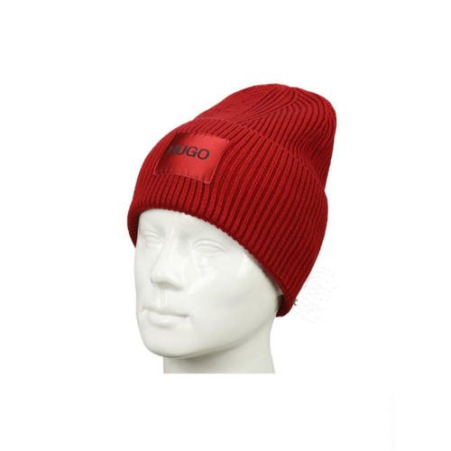 Шапка бини HUGO, размер OneSize, красный шапка бини hugo демисезон зима шерсть размер onesize белый