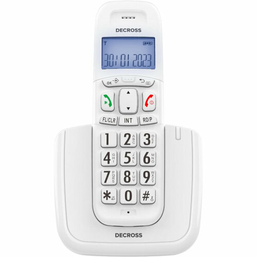 Радиотелефон DECT DECROSS DC1004 белый