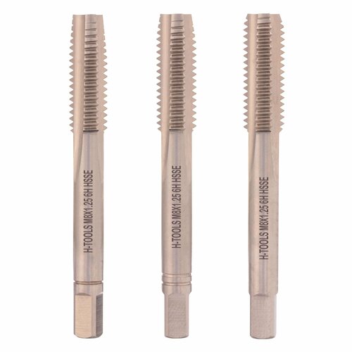 Набор метчиков 3шт H-Tools М8х1,25 DIN352 HSSE 6h 235801-A2-0080