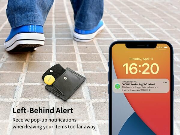 GPS трекер для отслеживания Momax PINTAG Find my Tracker, (BR5W), белый — фото 13