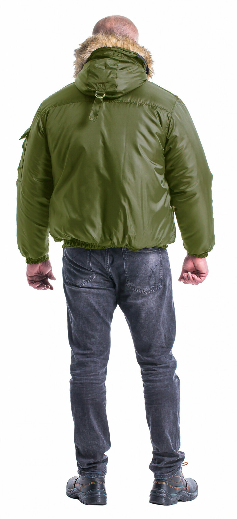 Куртка утепленная "Аляска-Анталекс", короткая, хаки, р. 52-54, рост 182-188. Размер:112-116. Рост:182-188