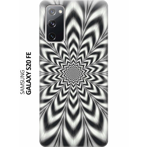 Силиконовый чехол Черно-белая иллюзия на Samsung Galaxy S20 FE / Самсунг С20 ФЕ чехол книжка на samsung galaxy s20 fe самсунг с20 фе c принтом черно белая иллюзия черный