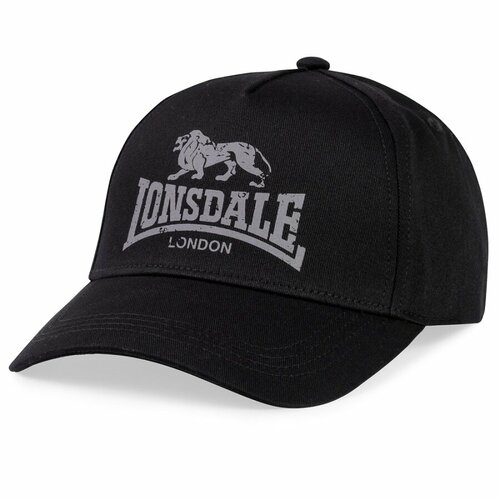 фото Бейсболка lonsdale кепка lonsdale norbury черно-серая, размер 56-59, черный