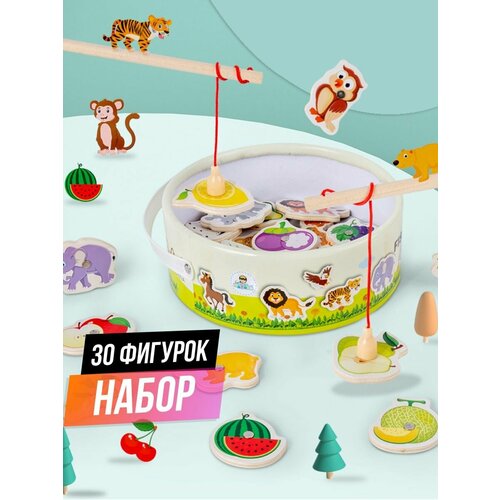 Развивающая игрушка для малышей -магнитная рыбалка